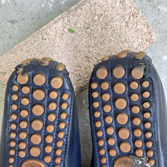 Gucci, navy driving shoes main image 10
